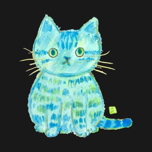 Blue kitty T-Shirt