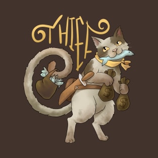 Thief Cat - Videogame RPG Class T-Shirt