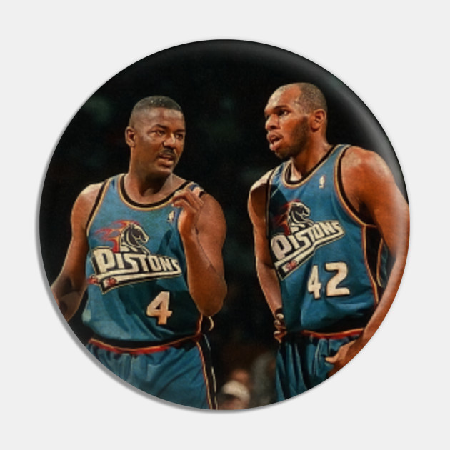 Joe Dumars and Jerry Stackhouse in Detroit Pistons - Basketball - Pin
