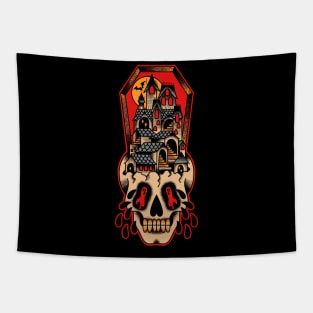 Haunted house Tapestry