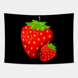 Fresh Strawberries Fruit Vegetarian Vegan Fruits Tapestry