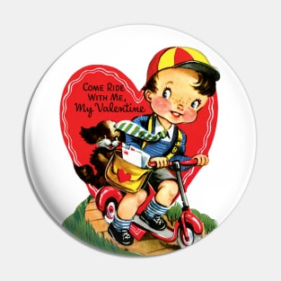 Retro Valentine's Day Heart Pin