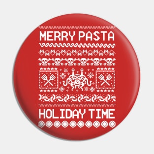 Christmas Flying Spaghetti Monster Pin