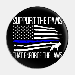 K-9 Unit Police Dog - Thin Blue Line Pin