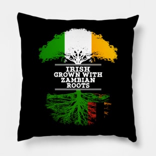 Irish Grown With Zambian Roots - Gift for Zambian With Roots From Zambia Pillow