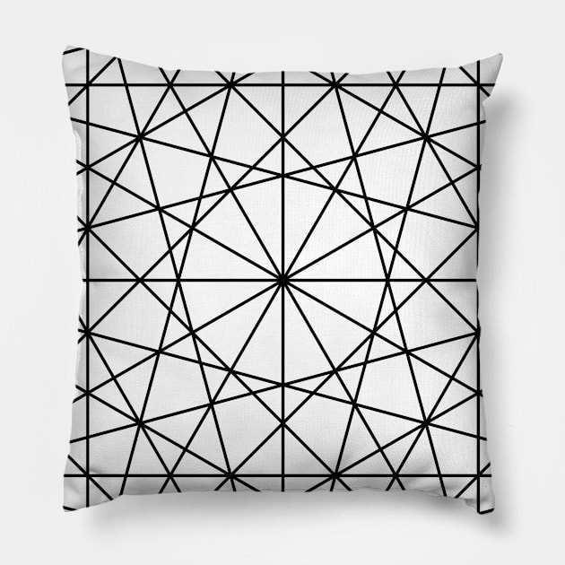 Black and white pattern Pillow by Word and Saying