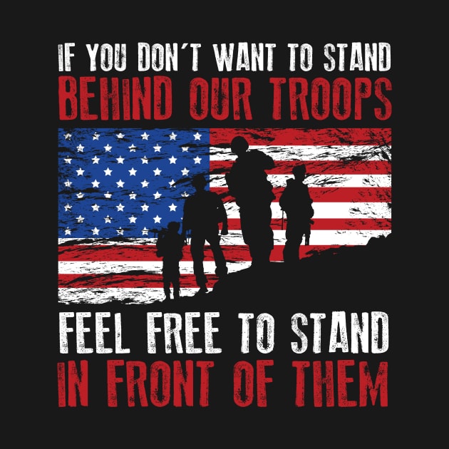 Stand Behind Our Troops USA by ThreadsMonkey