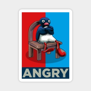 Angry Pinguin Meme Magnet