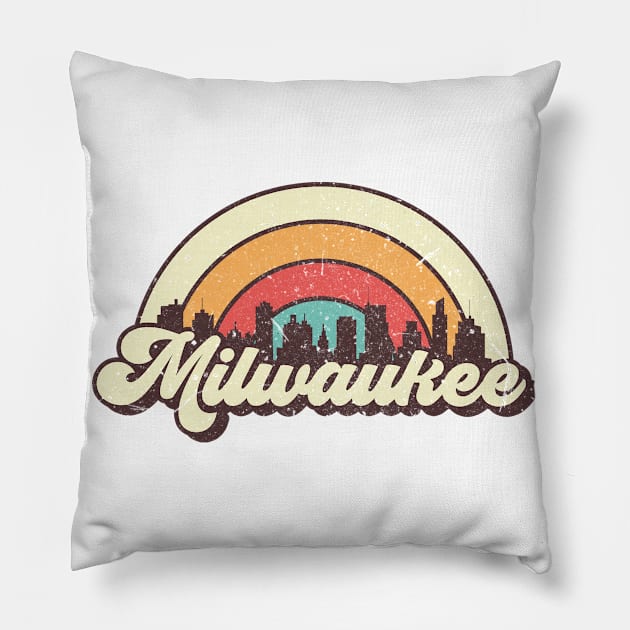 Milwaukee city gift Pillow by SerenityByAlex