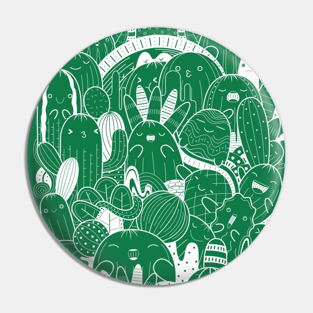 Cactus Doodle Pin by MEDZ