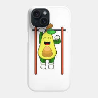 Avocado Bodybuilder Pull ups Fitness Phone Case