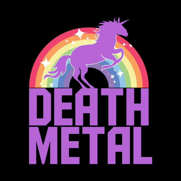 Death Metal Unicorn (Purple) by treszure_chest