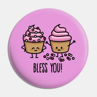 Bless you! sneezing cupcakes sprinkles ill flu Pin