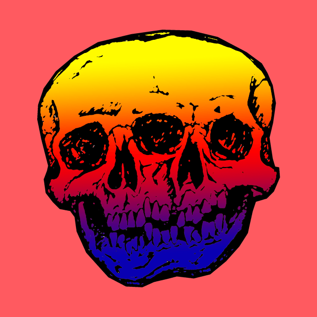 Conjoined Skulls - Rainbow by ArtGuyDesigns