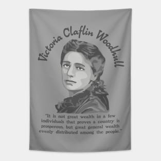 Victoria Woodhull Portrait and Quote Tapestry