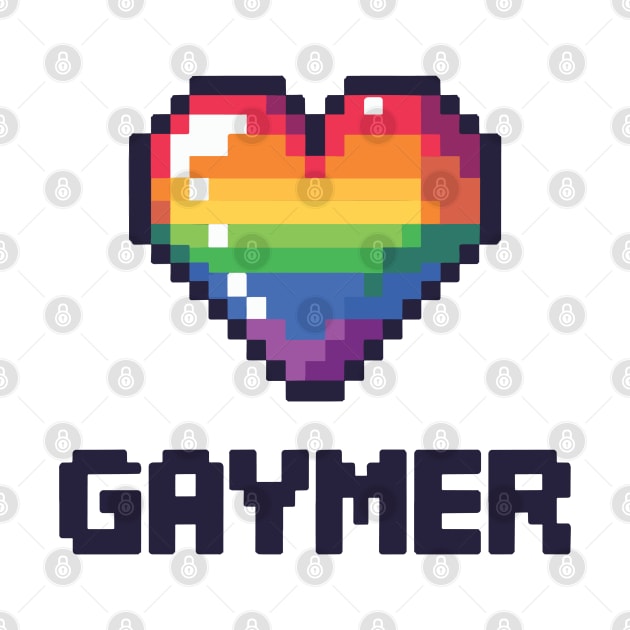 Cute Gaymer Rainbow Heart for the gamer by Kiki Valley