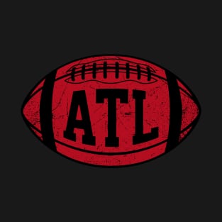 ATL Retro Football - Black T-Shirt