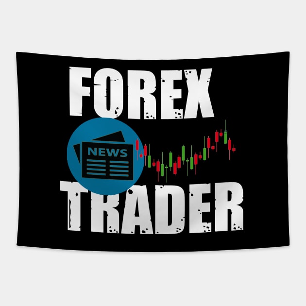 Forex News Trader Tapestry by Proway Design