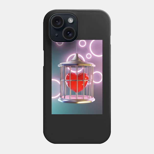 Love in a cage Phone Case by mooonthemoon