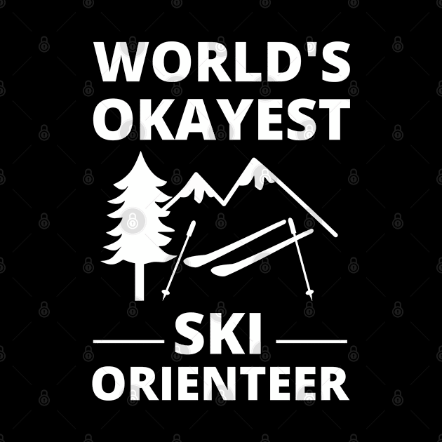 Ski Orienteering - World's Okayest Ski Orienteer Skiing by Petalprints