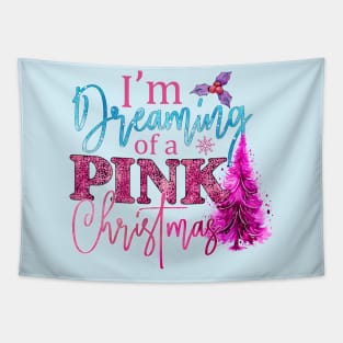 I'm Dreaming of a Pink Christmas Tapestry