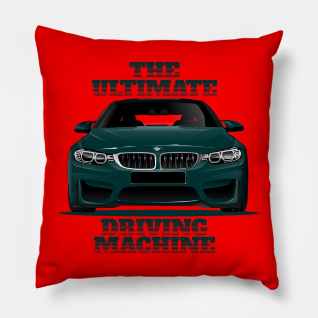 BMW M4 01 Pillow by aredie19