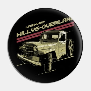 Willys-Overland Truck Jeep car trailcat Pin