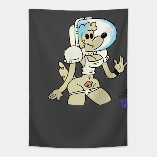 Sexy Space Pinup Pup Tapestry