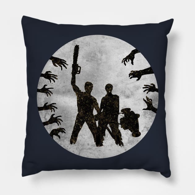 Ash & Lionel vs Evil Dead Pillow by JorisLAQ