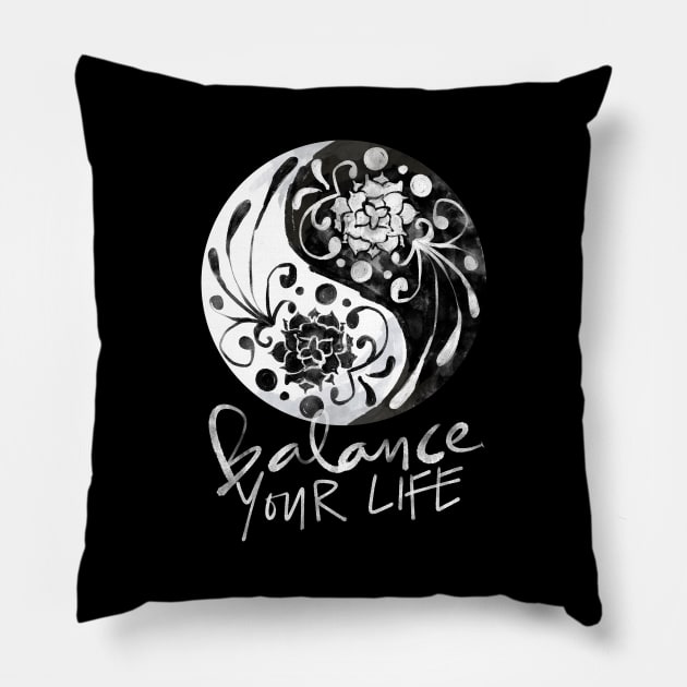 Balance Your Life Pillow by Om That Shop