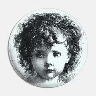 Curly Hair Child Pin