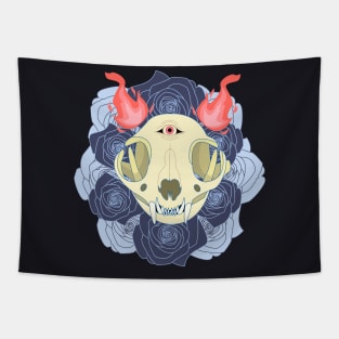 Cat Skull Tapestry