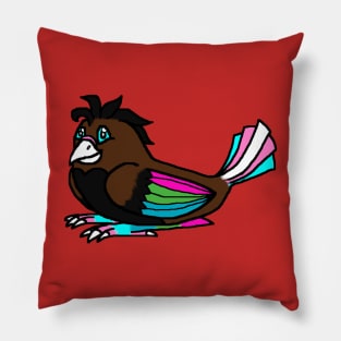 Polysexual Pride Bird Pillow