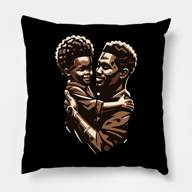 Afrocentric Father And Son Pillow by Graceful Designs