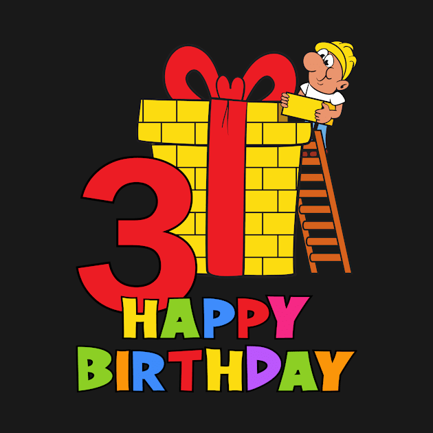 3rd Birthday Party 3 Year Old Three Years by KidsBirthdayPartyShirts