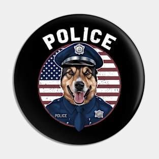 police officer dog Pin