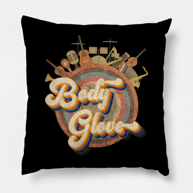 Retro vintage Style - Body Glove Pillow by kumurkumur