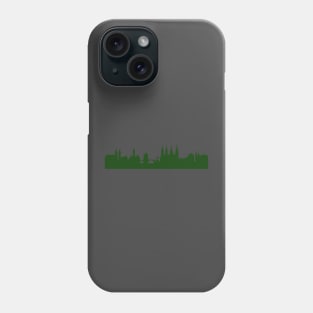 BAMBERG skyline in forest green Phone Case