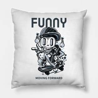 Funny skater Pillow