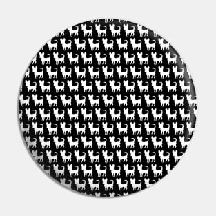 Chihuahua silhouette print (mini) black and white Pin