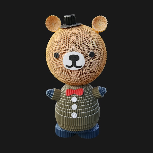 The working bear by Crazy_Paper_Fashion