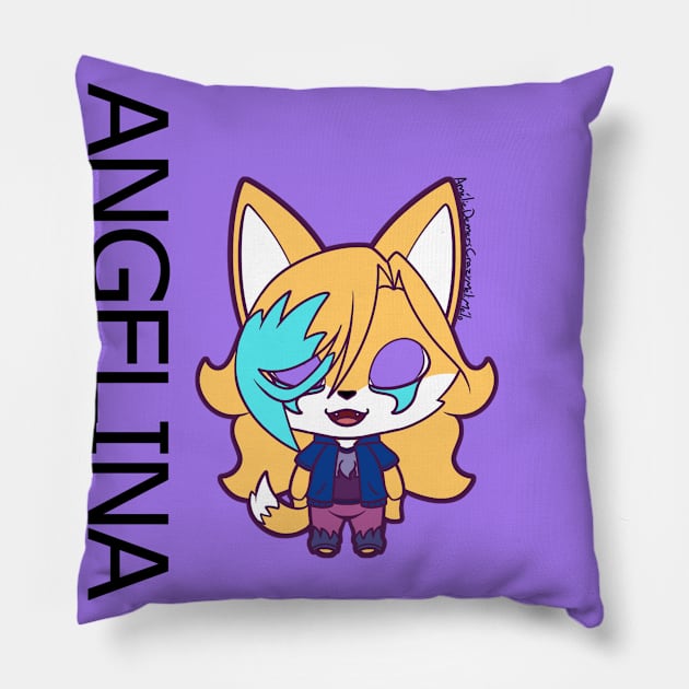 ANGELINA V2 Pillow by CrazyMeliMelo