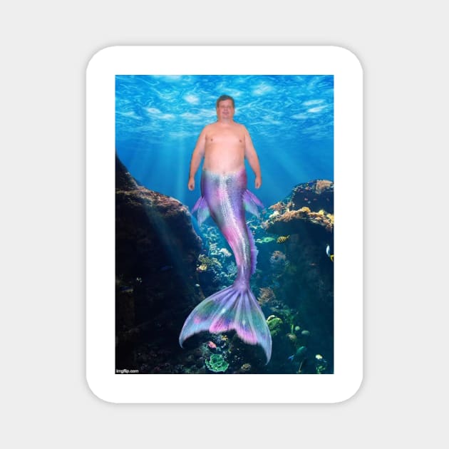 Merman 2 Magnet by Sam's designs