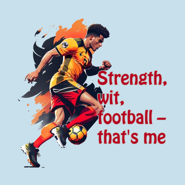 Football player with ball,  Strength, wit, football – that's me by marleks