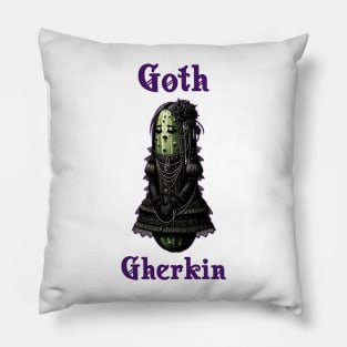 Goth Gherkin Anthropomorphic Gothic Emo Pickle Pillow