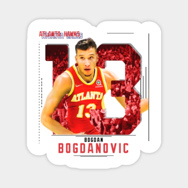 Rinkha Bogdan Bogdanovic Basketball Edit Hawks T-Shirt