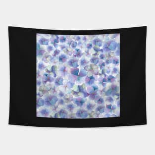 Hydramgea flowers blossom watercolor allover romantic print Tapestry