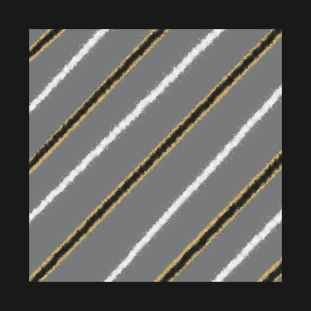 Grey, black, gold, and white diagonal stripes by gldomenech