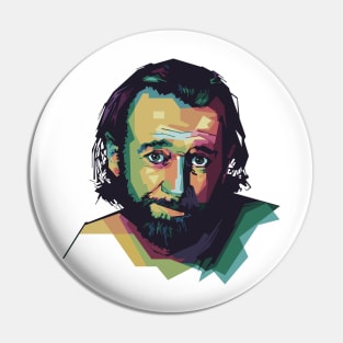 George Carlin Pop Art Pin