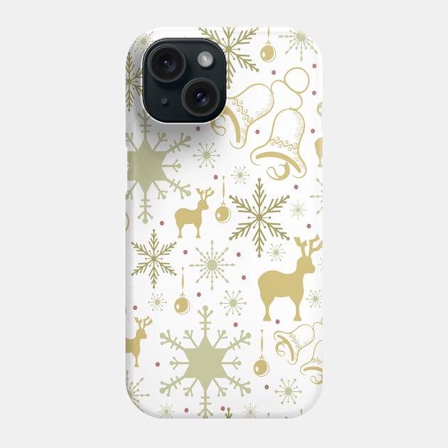 Winter pastel pattern design Phone Case by SooperYela